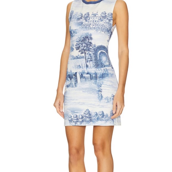 New Without Tags Alice + Olivia Wynell Mini Dress in Chateau - Picture 2 of 10